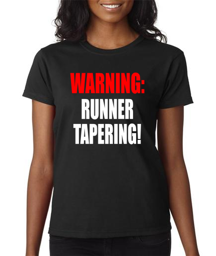Running - Runner Tapering - Ladies Black Short Sleeve Shirt